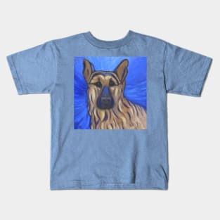 German Shepherd Abstract Kids T-Shirt